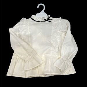 Janie and Jack NWT size 4 
Elegant White Kids Blouse
